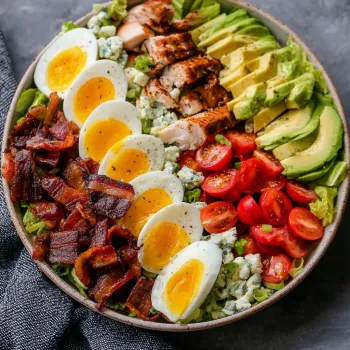 A plate of food with eggs, bacon, tomatoes, and avocado.