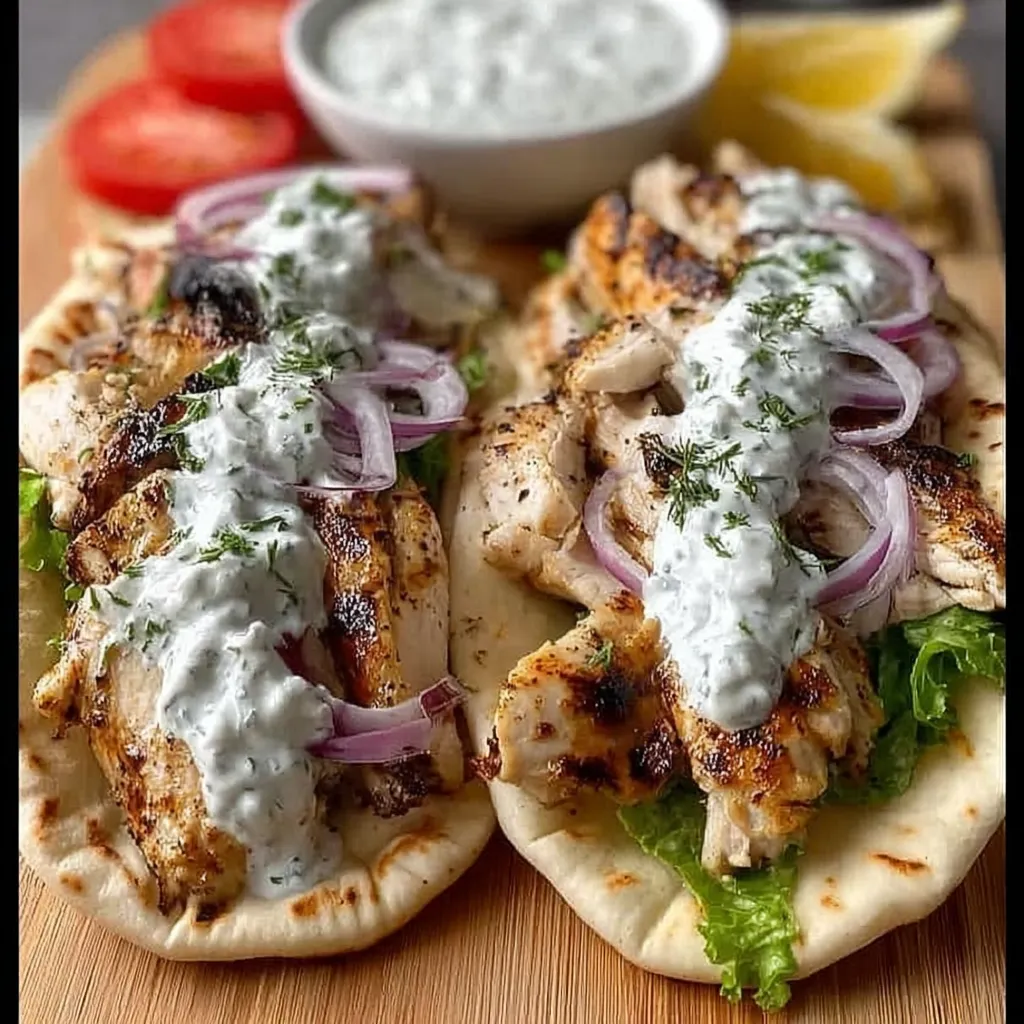 Greek Chicken Gyros