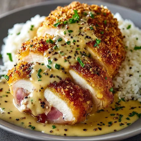 A delicious and easy recipe for chicken cordon bleu.