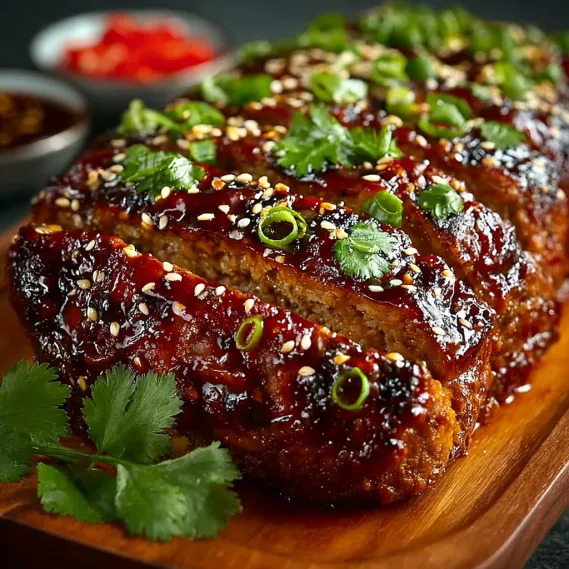 A piece of meat with a sauce on it.