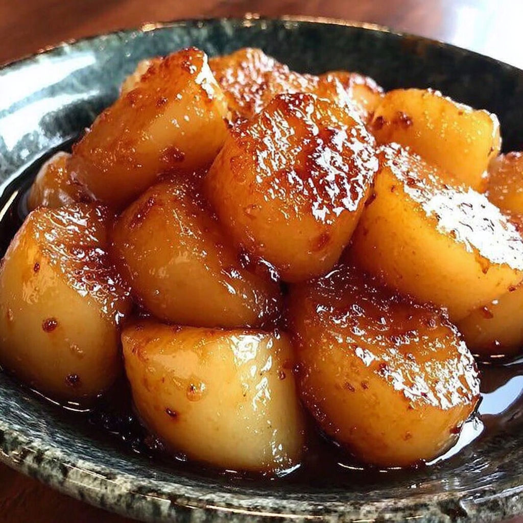 A bowl of food with a sauce.