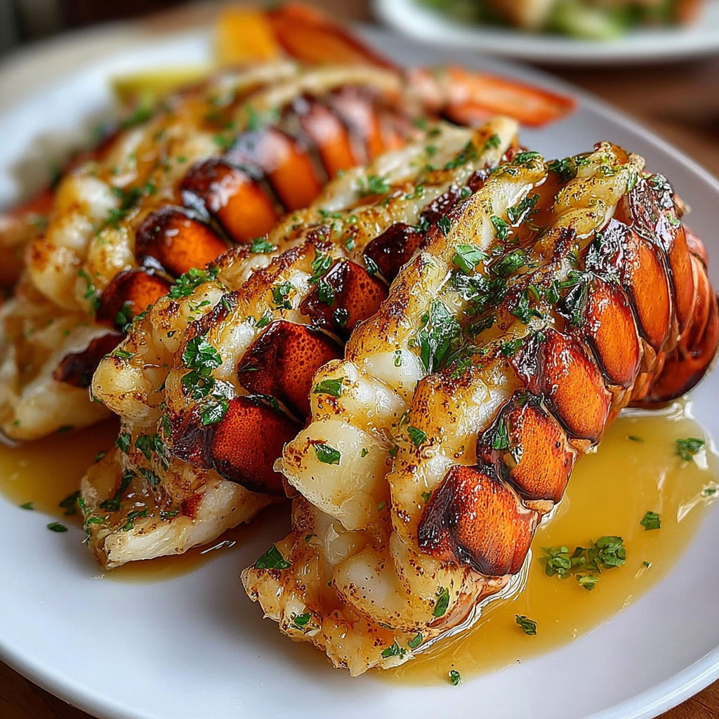 A plate of food with lobster and carrots.