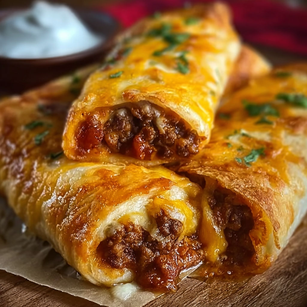 A close up of a delicious looking burrito.