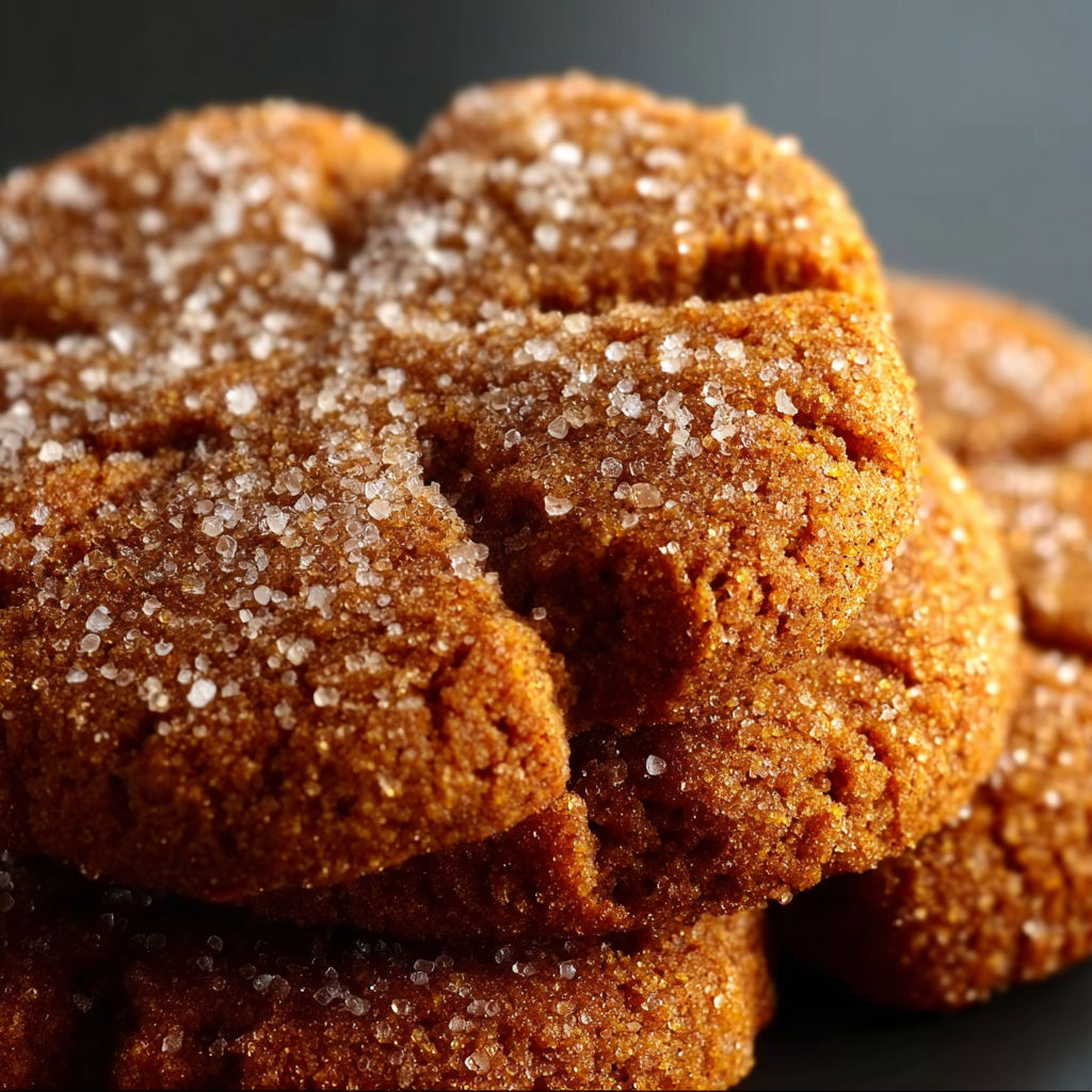 A close up of a cookie with sugar on it.