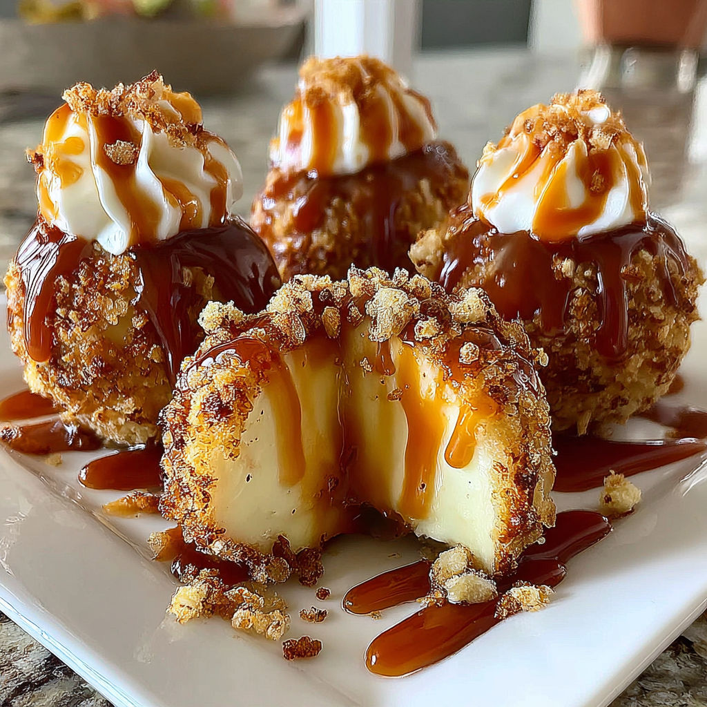 A plate of food with a sauce drizzled over it.