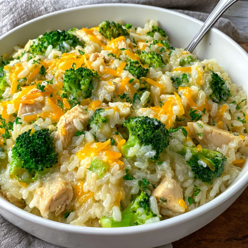 A bowl of rice and broccoli.