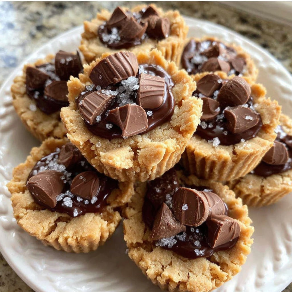 Peanut butter cookie bites on a plate.