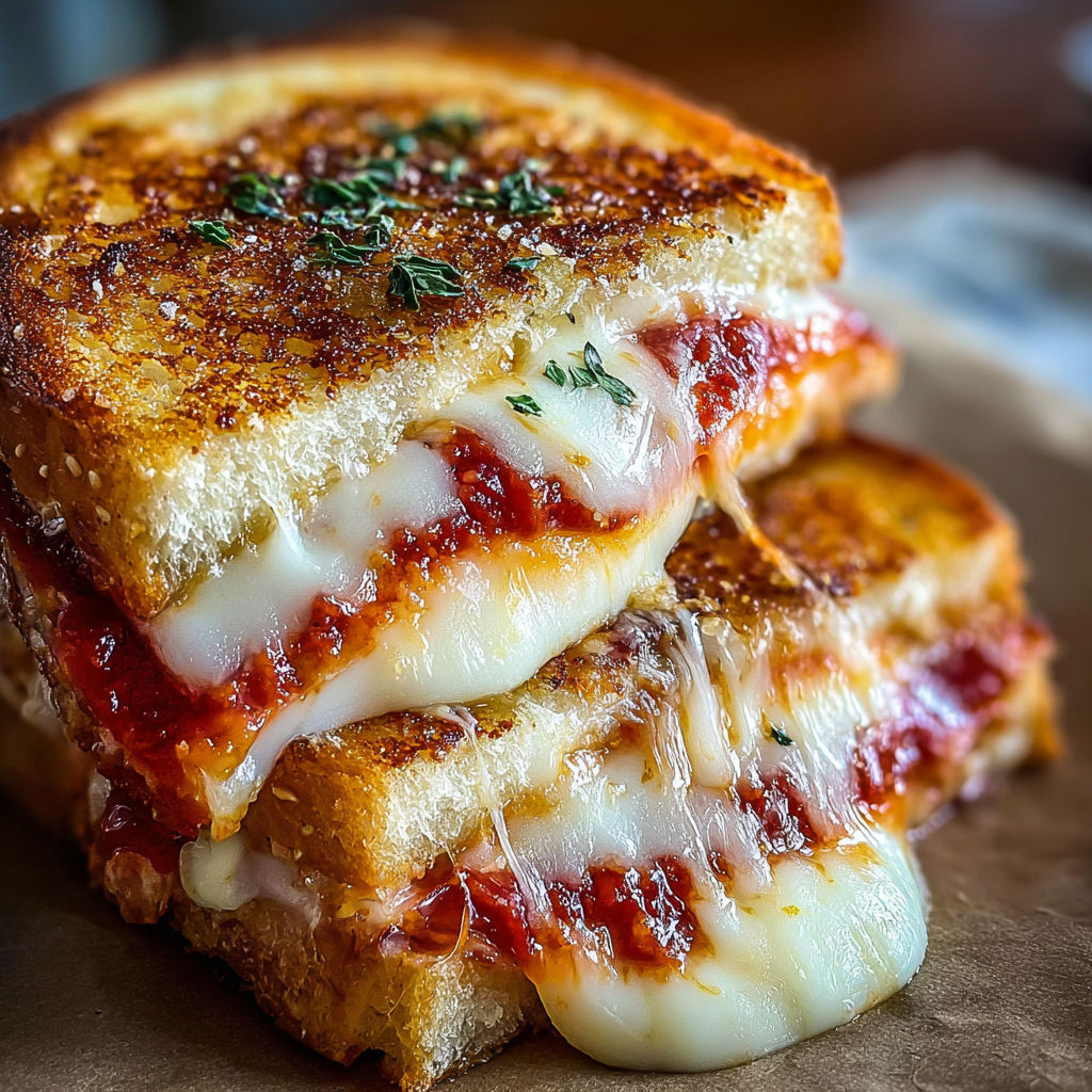 A stack of grilled cheese sandwiches.