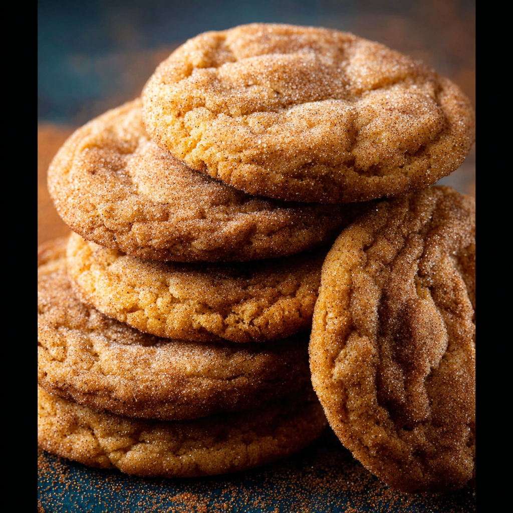 A stack of sugar cookies.