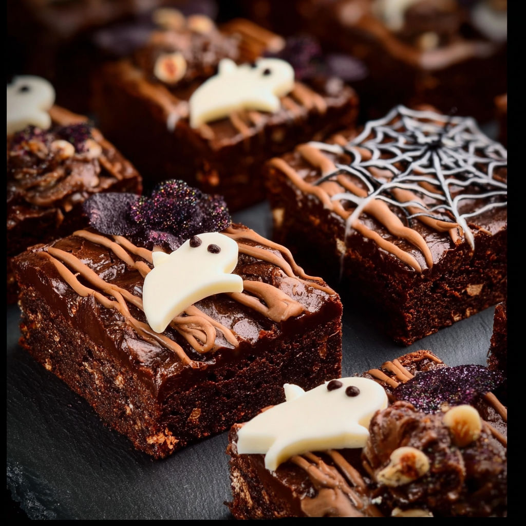 Halloween Ghost Brownie Treats.