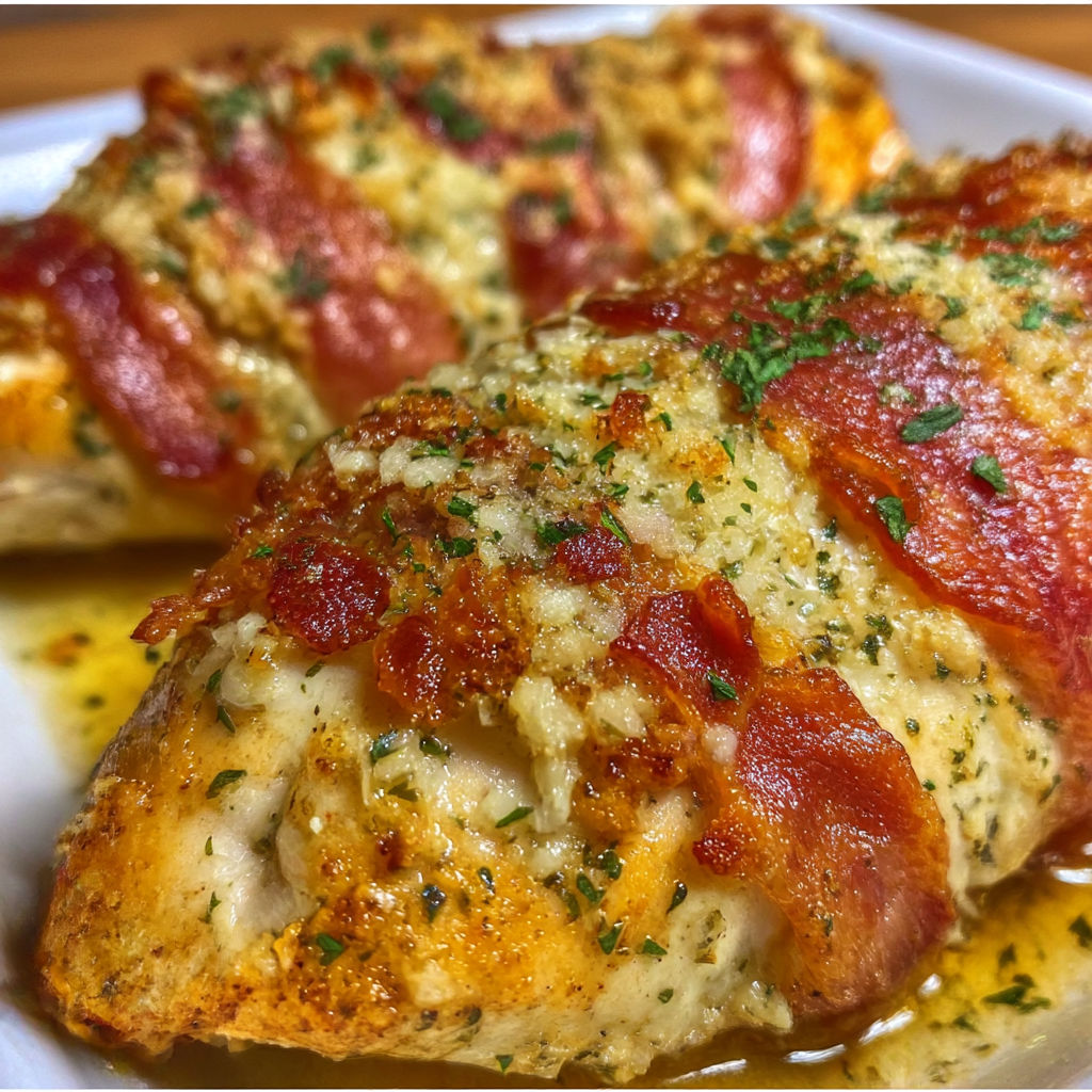 Bacon Garlic Parmesan Chicken.