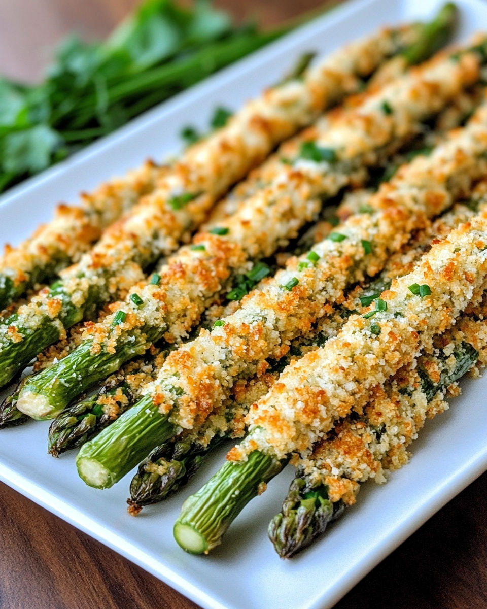A plate of food with a green vegetable on top.