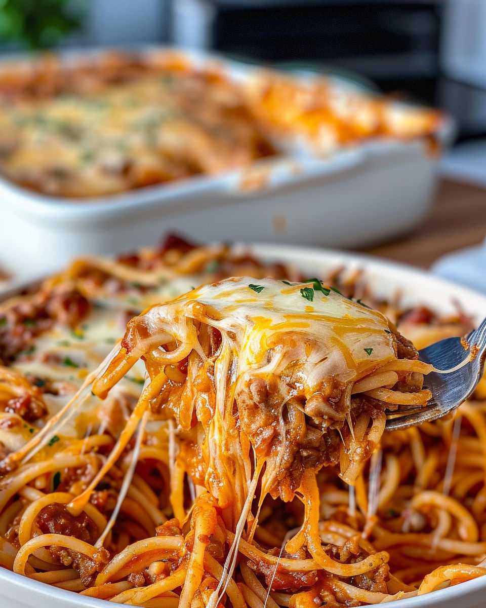 A fork is in a bowl of spaghetti.