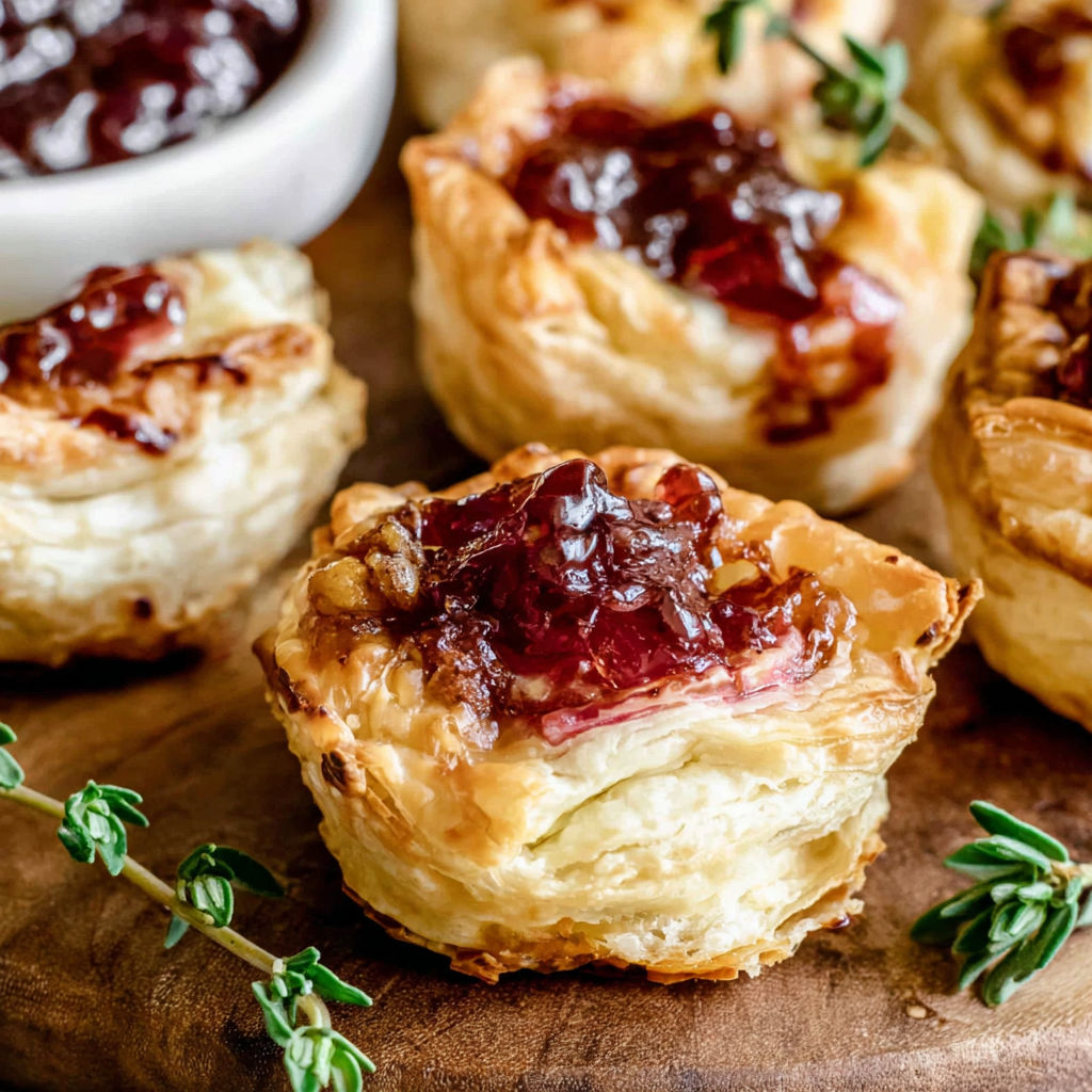 A plate of food with jelly in it.