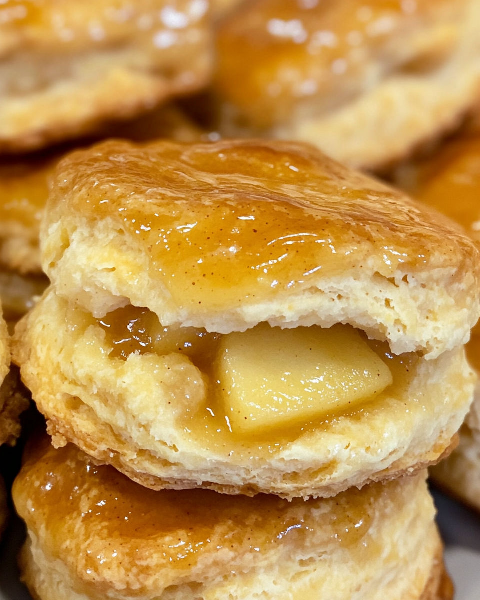 Melt-in-Your-Mouth Apple Pie Biscuits.