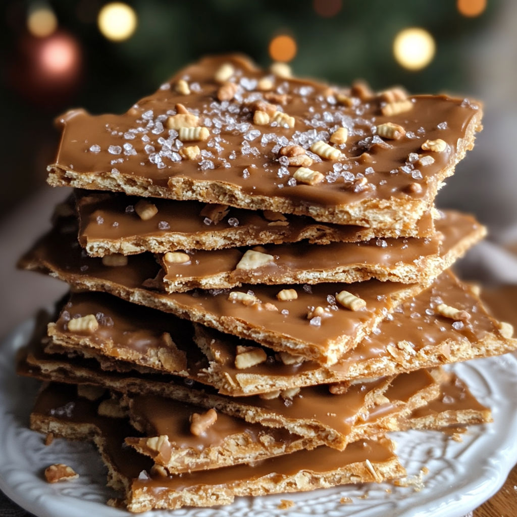 Stacks of chocolate covered crackers with nuts.
