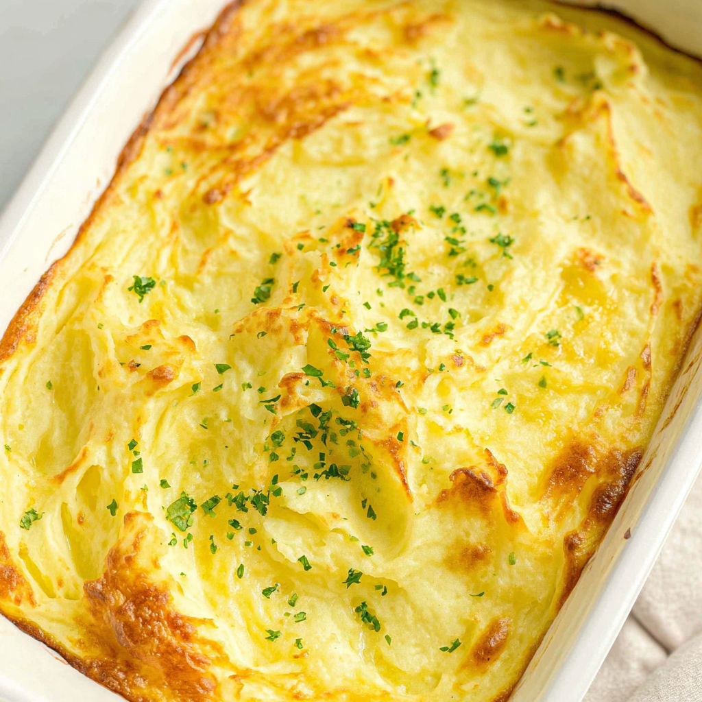 A white bowl filled with a casserole dish.