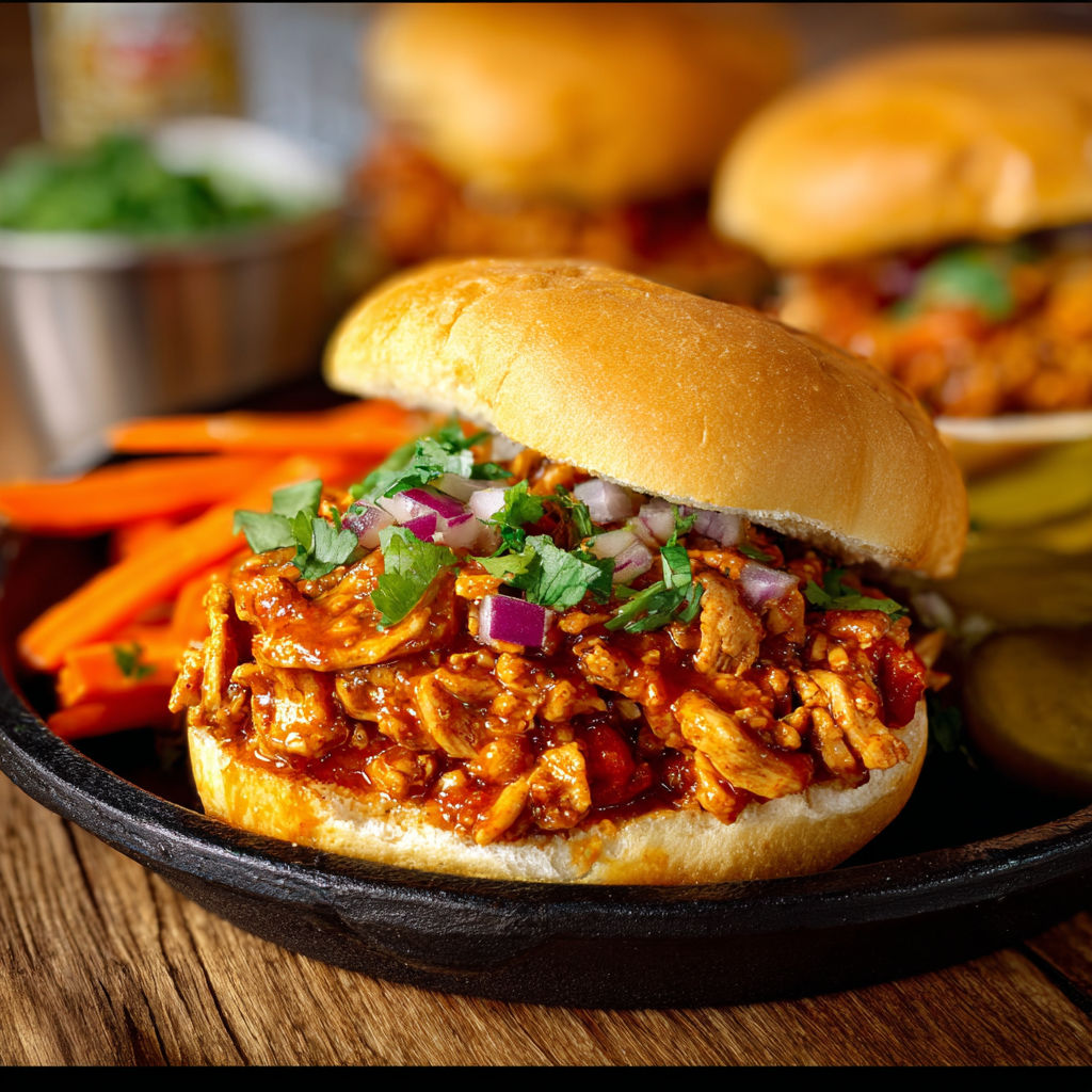 A delicious twist on chicken sloppy joes.