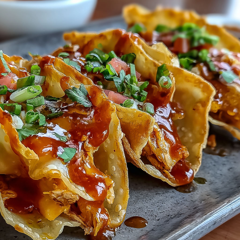 A plate of food with a sauce on it.