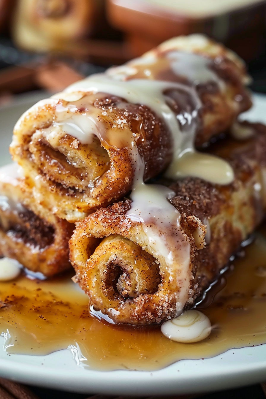 A delicious pastry with a glaze on top.