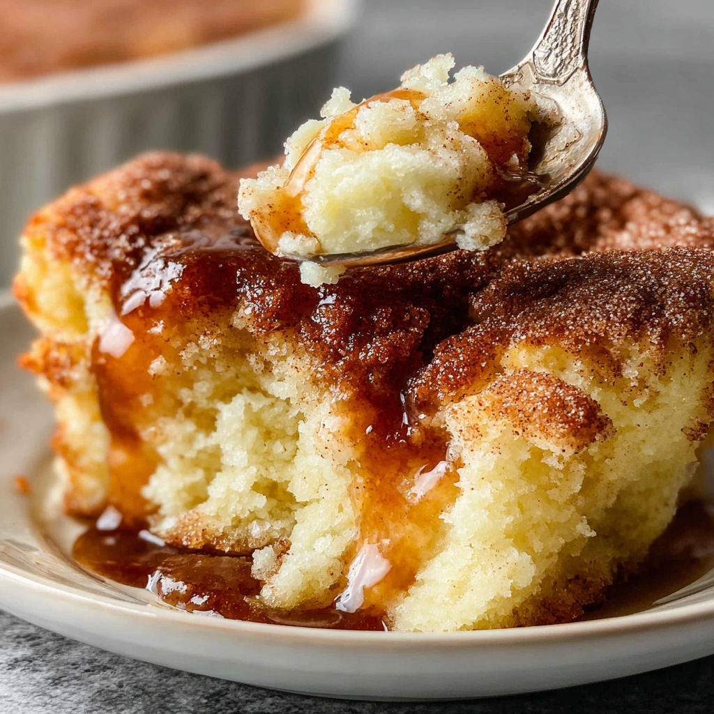 A piece of cake with a fork in it.