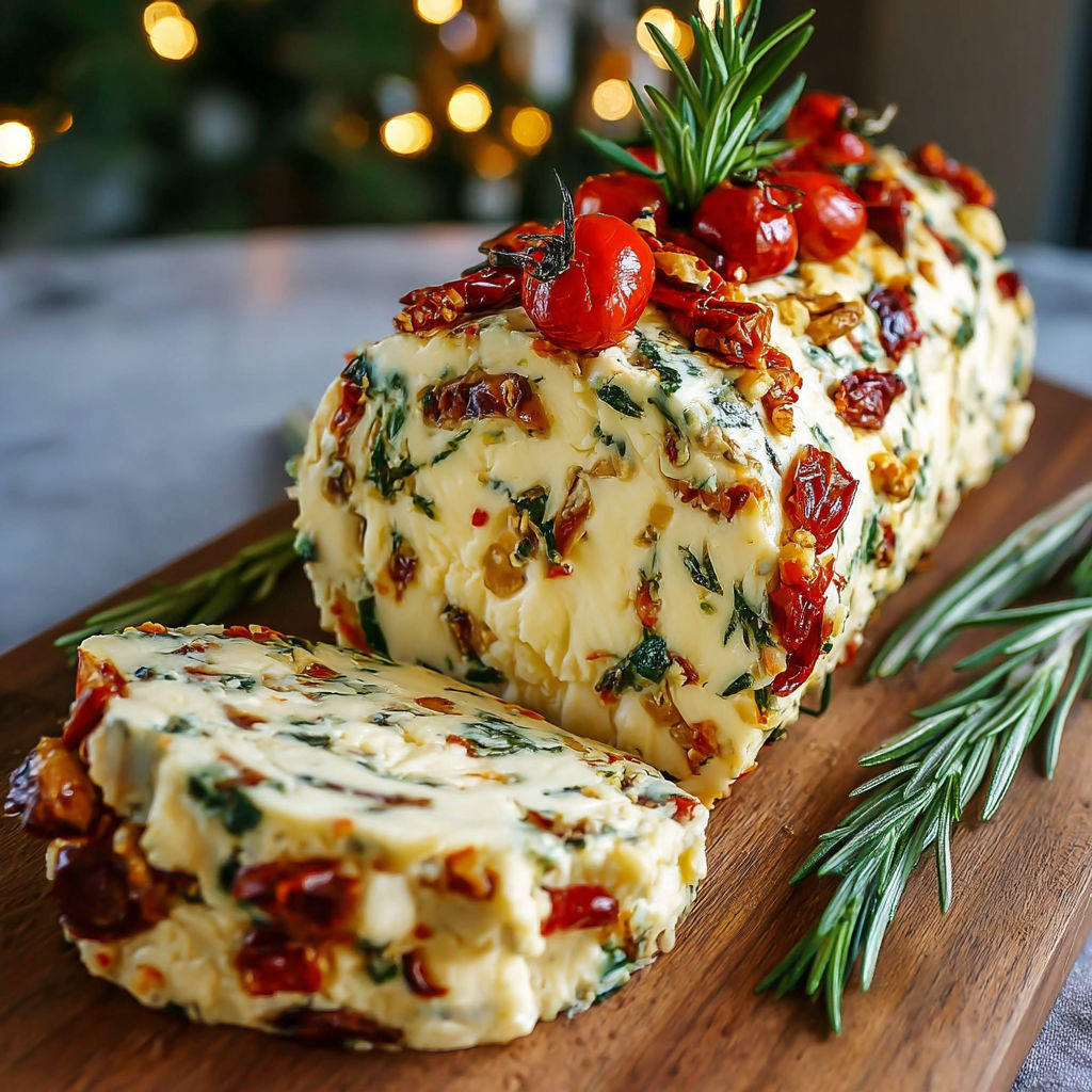 A cake with tomatoes on top.