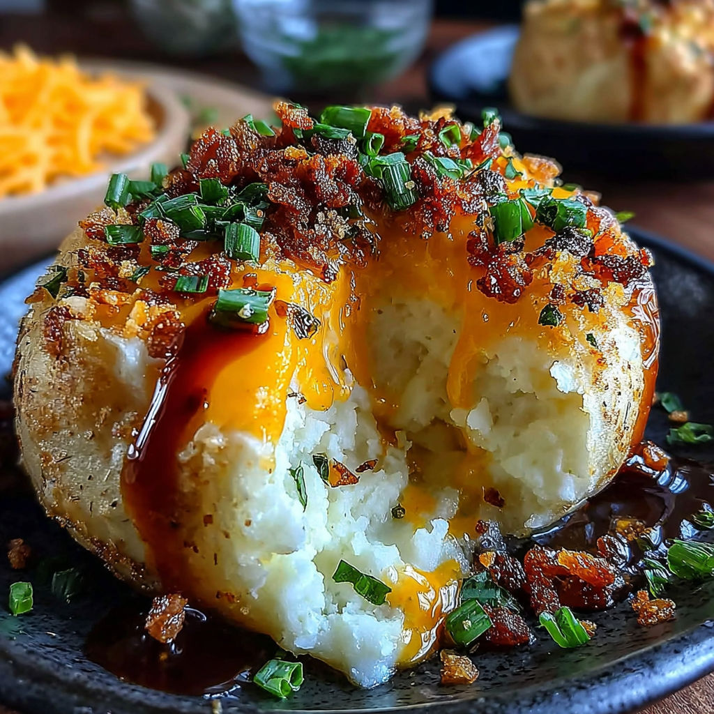 A close up of a food item with a sauce on it.