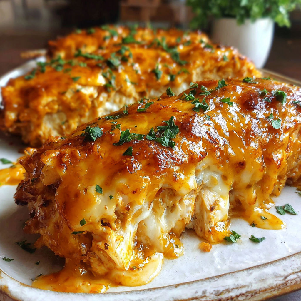 A plate of buffalo chicken bake.