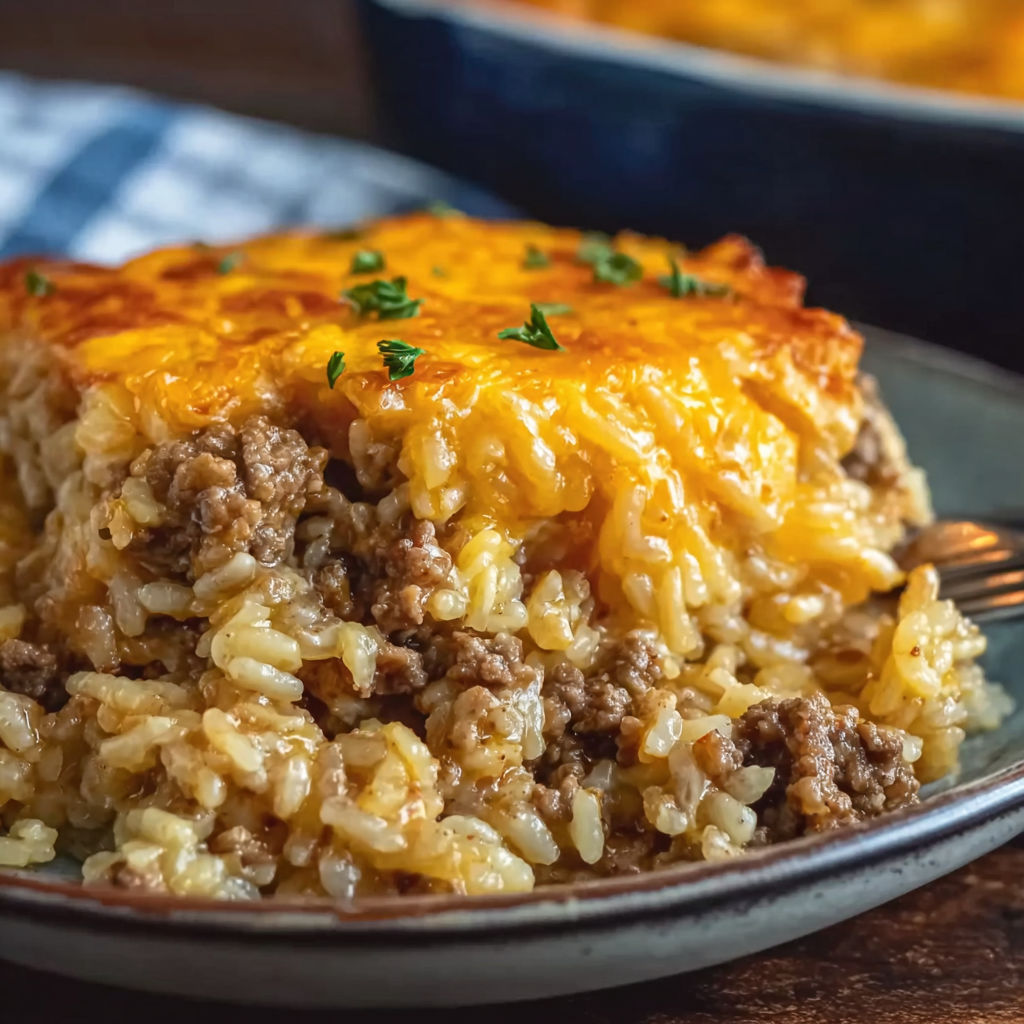 A plate of food with rice and meat.