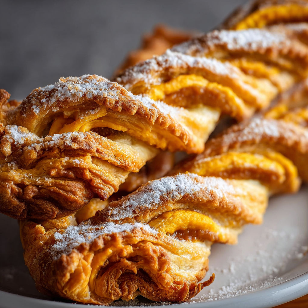 Pumpkin Pie Twists on a plate.