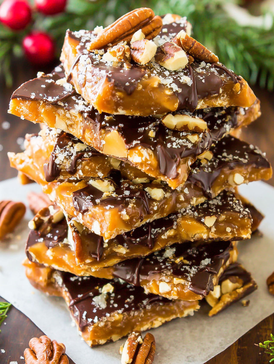 A stack of chocolate covered peanut butter bars.