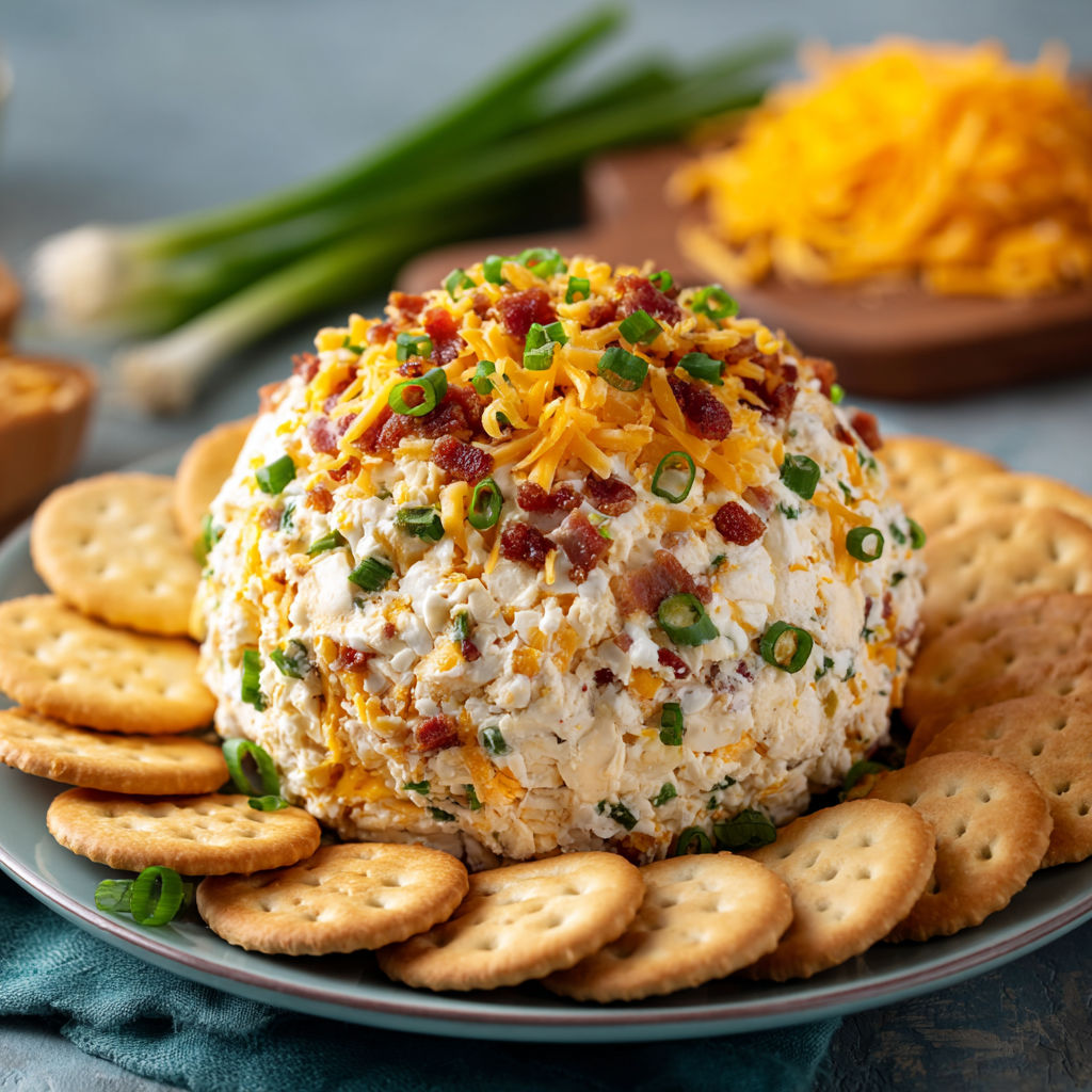 A plate of food with crackers and cheese.