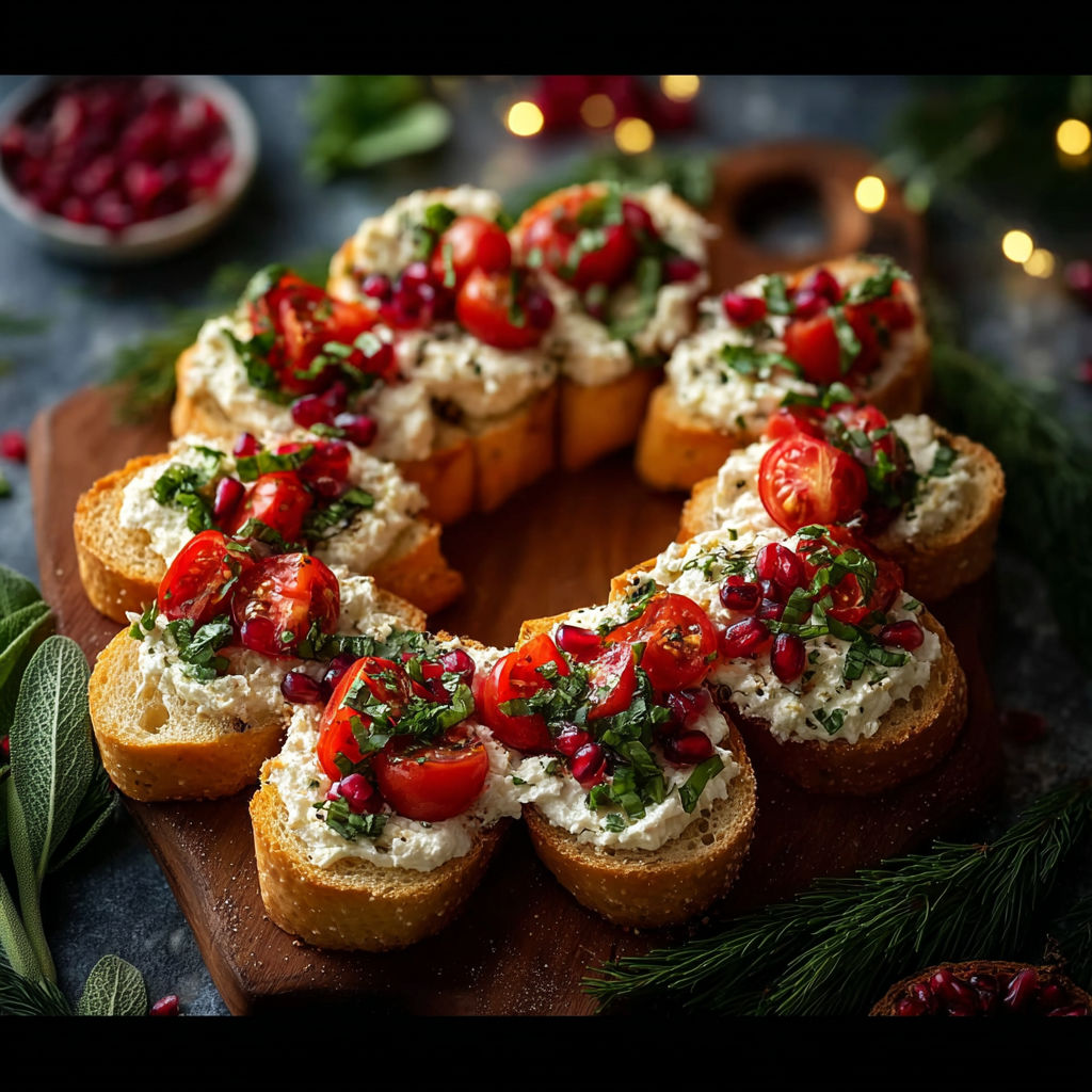 A plate of food with tomatoes and cheese.