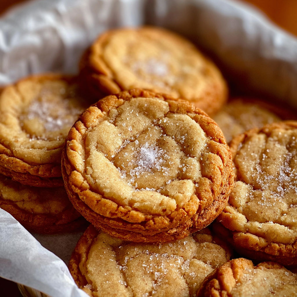 A bowl of brown sugar butter cookies.