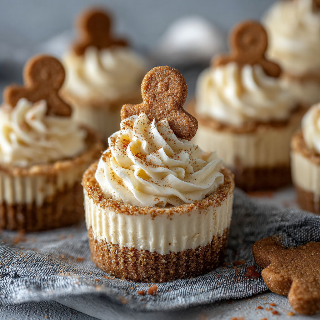 No-Bake Gingerbread Cheesecake Cups.