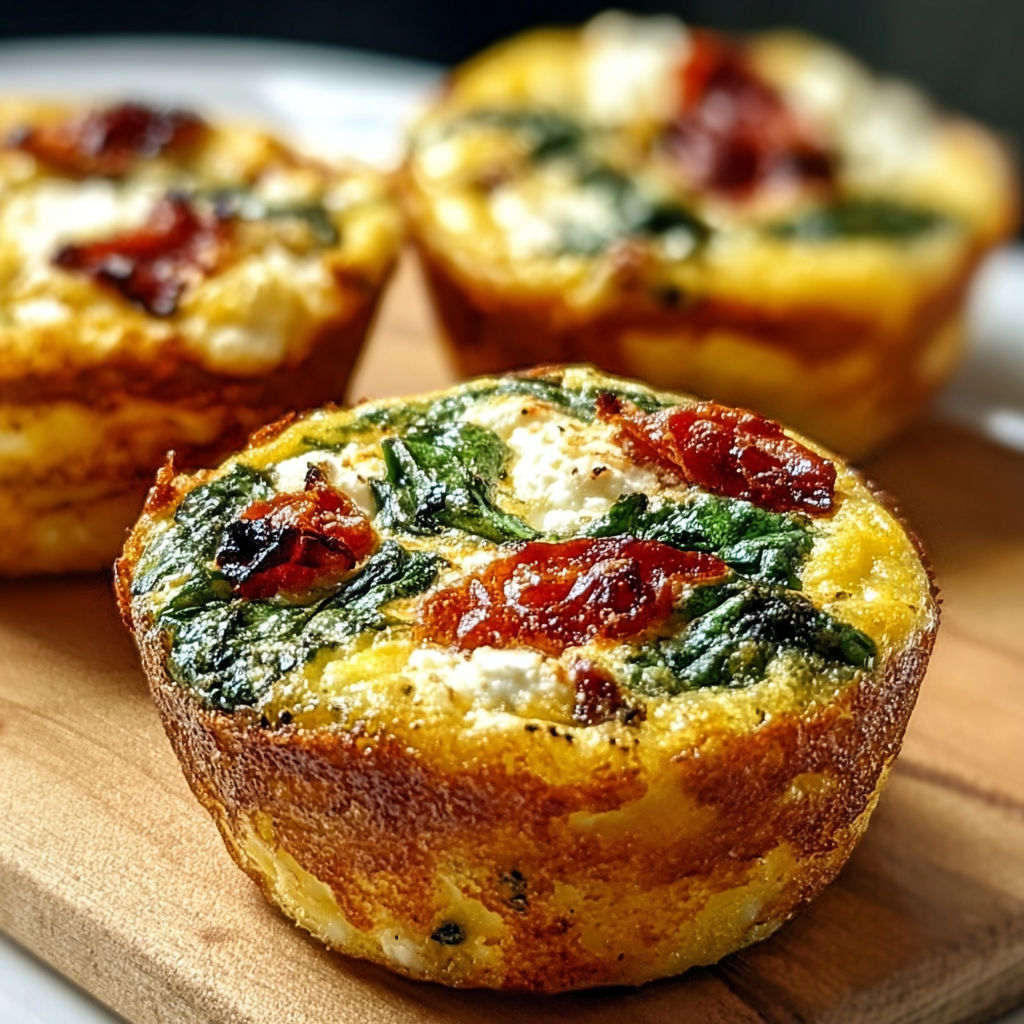 A plate with three mini quiches.