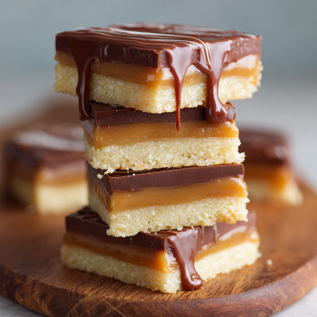 A stack of Millionaire's Shortbread.