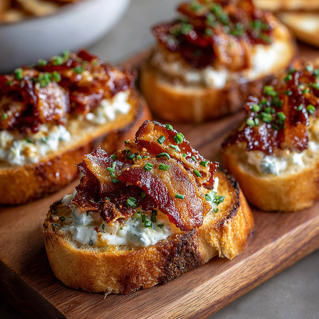 Bacon and cheese on toast.