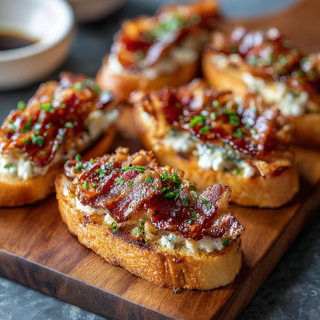 Bacon and cheese on toast.