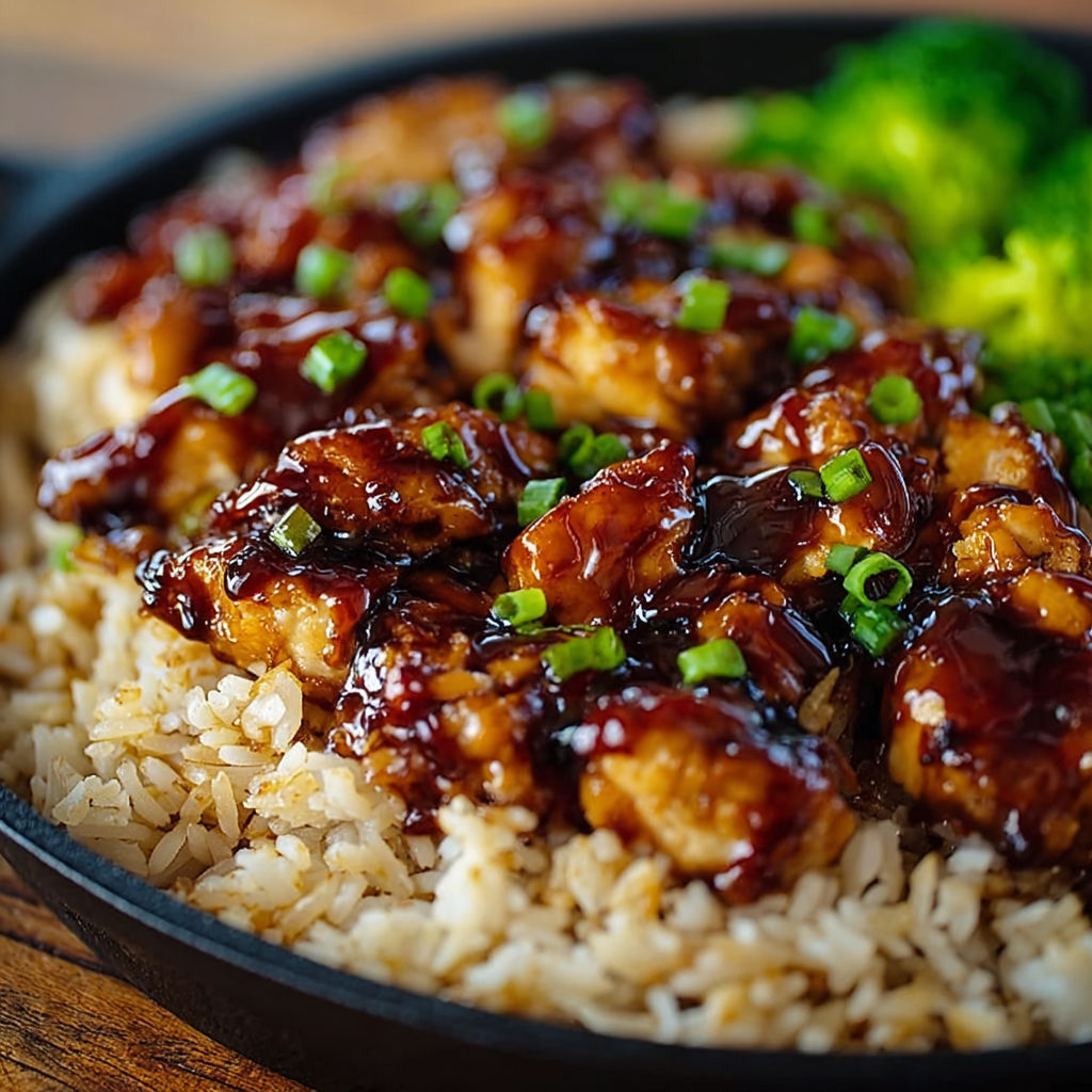 A plate of food with rice and meat.