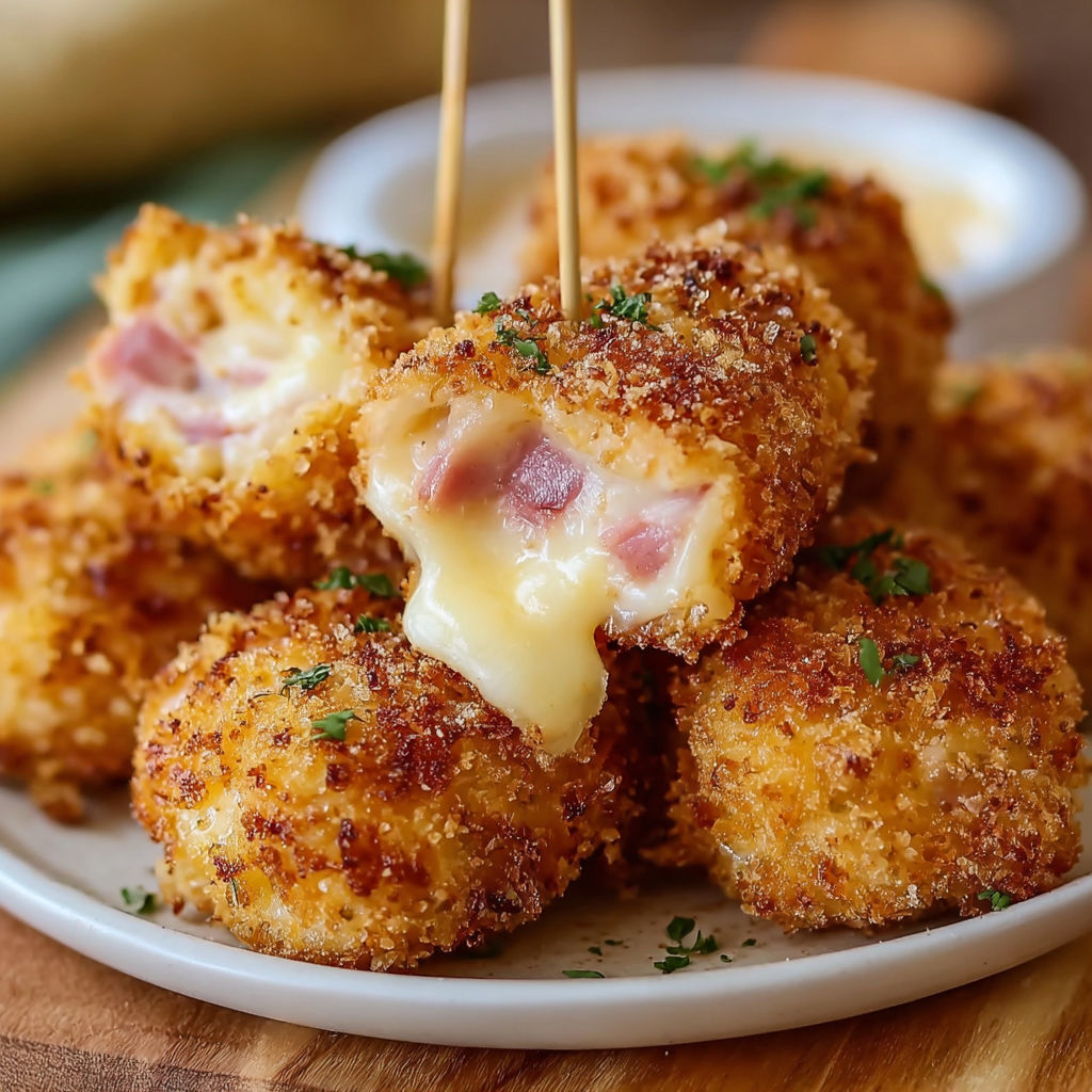 A plate of Cordon Bleu Bites.