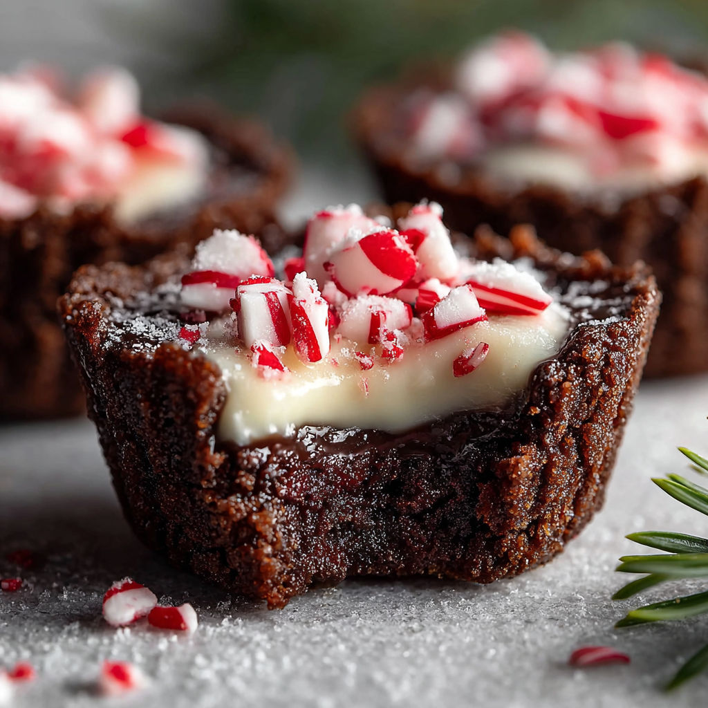 Peppermint Chocolate Cookie Cups.