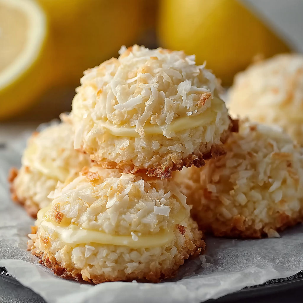 Cheesecake Lemon Coconut Cookies.