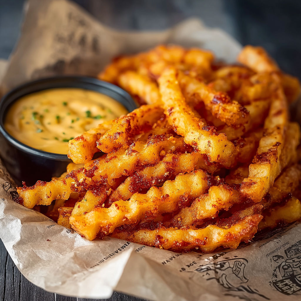 A basket of Taco Bell Nacho Fries.