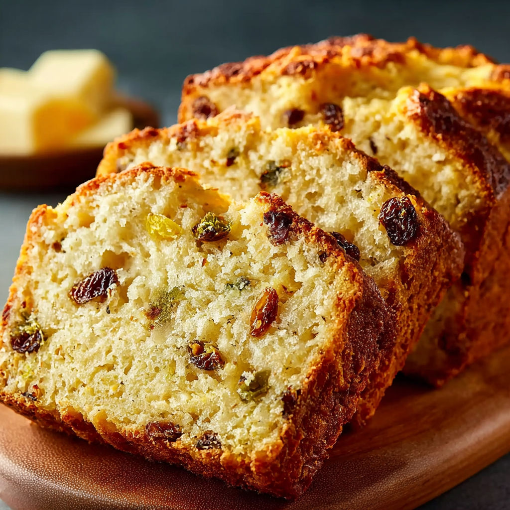 A loaf of bread with raisins and nuts.