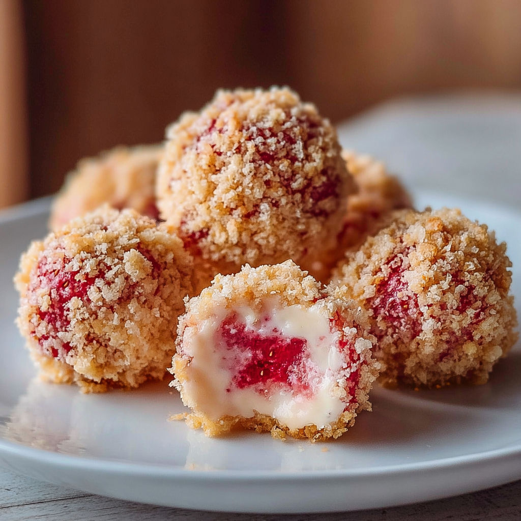 A plate of food with a red sauce.