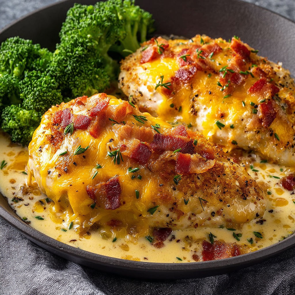 A plate of food with chicken and broccoli.
