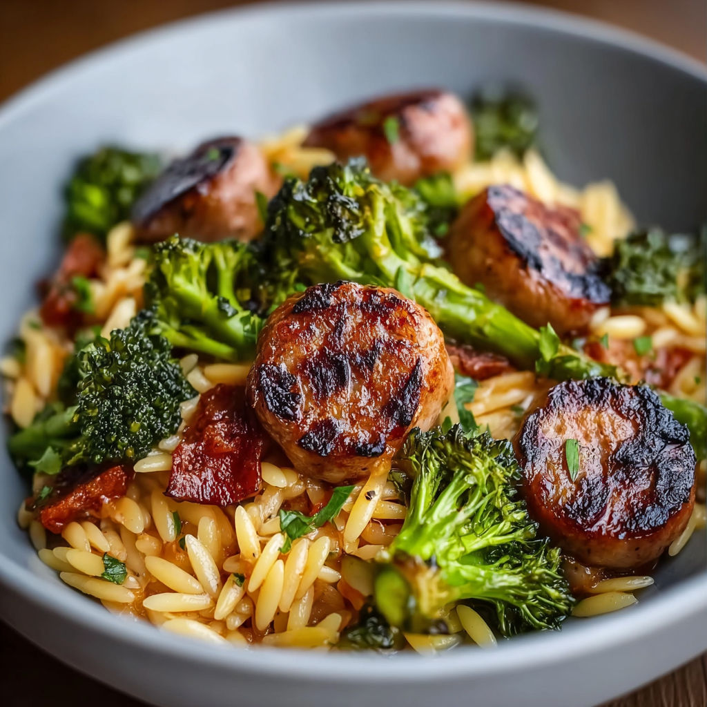 A bowl of food with meat and broccoli.