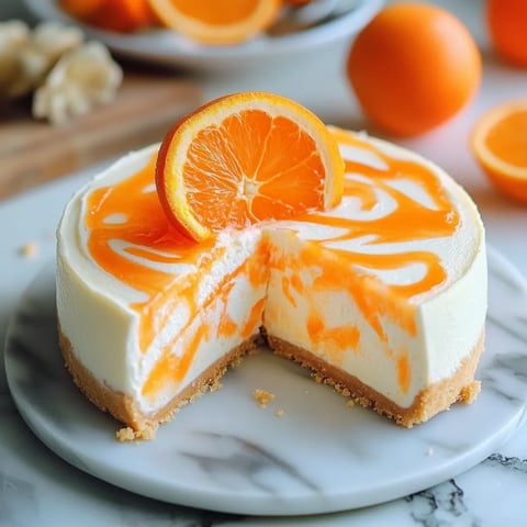 No-Bake Orange Creamsicle Cheesecake