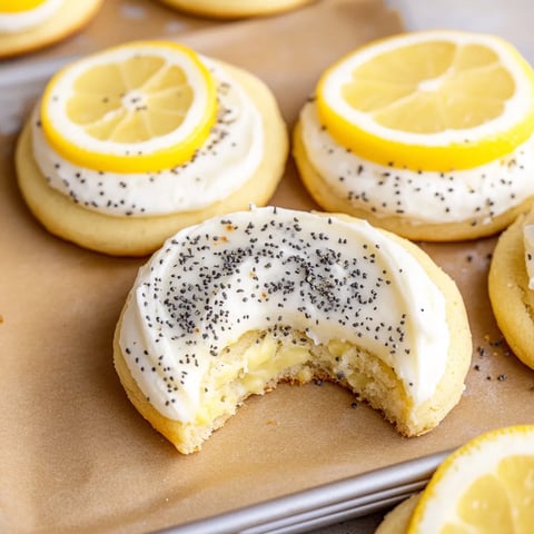 Lemon Poppy Seed Cheesecake Cookies